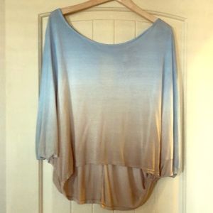 Women’s Ombré top w/ open sleeves